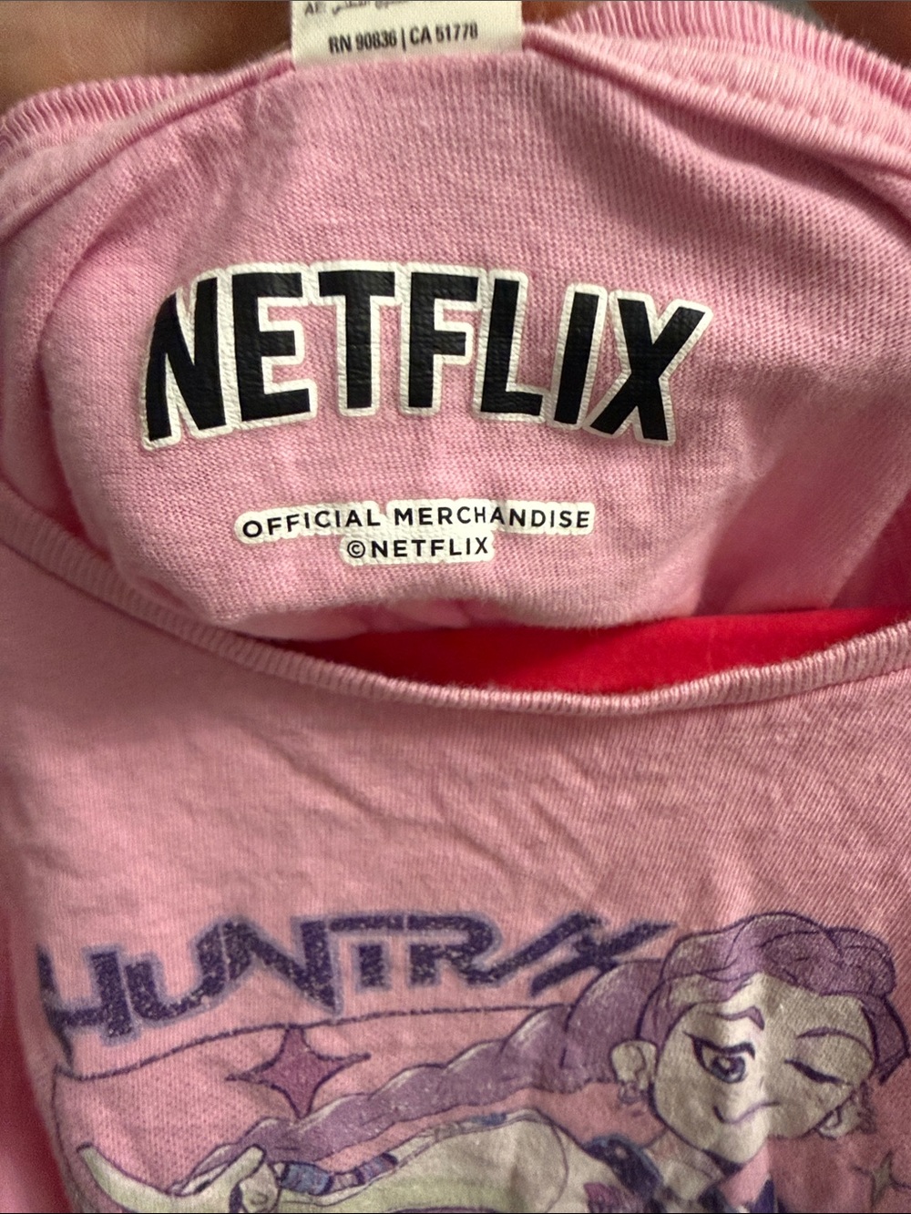 District Pink Anime Graphic Short Sleeve Tee - Picture 3 of 4